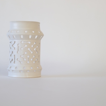 Lámpara/farol blanco perforado